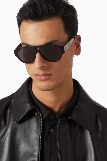 Aviator Sunglasses in Recycled Acetate