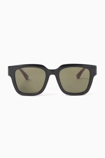 D-frame Sunglasses in Recycled Acetate
