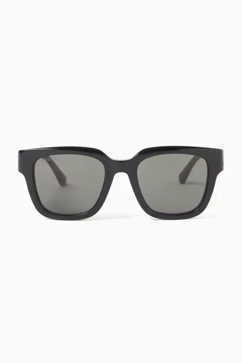 D-frame Sunglasses in Recycled Acetate