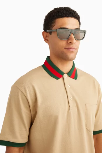 Oval Sunglasses in Acetate