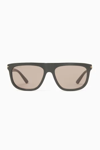 Oval Sunglasses in Acetate
