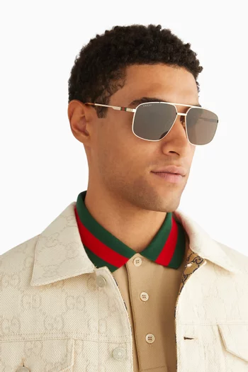 Aviator Sunglasses in Metal
