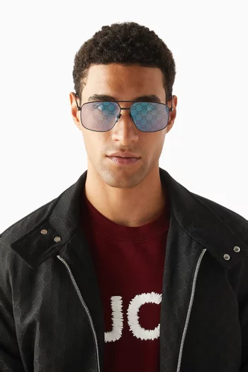 Aviator Sunglasses in Metal