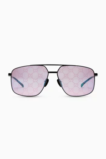 Aviator Sunglasses in Metal