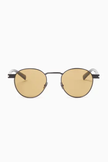 Round Sunglasses in Metal