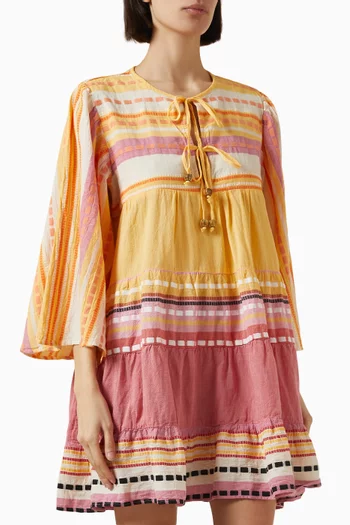 Zakar Printed Mini Dress in Cotton