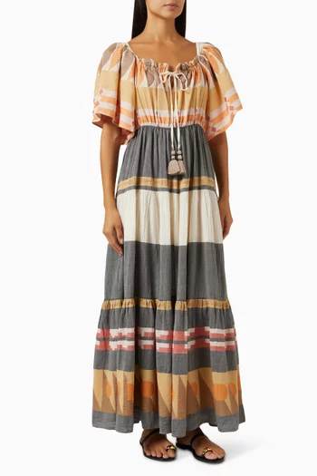 Zakar Off-shoulder Maxi Dress in Cotton