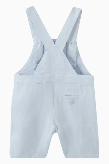 Button Dungarees in Linen