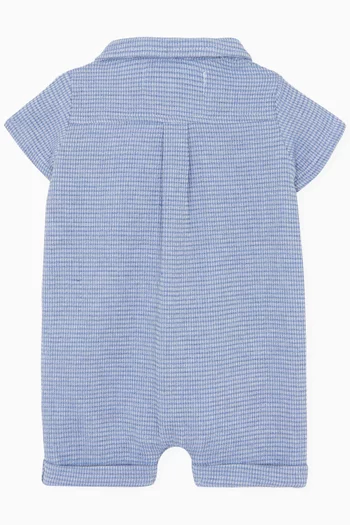 Striped Romper in Cotton-blend