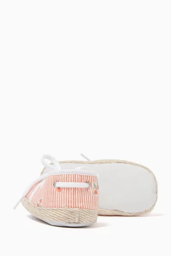 Embroidered Espadrilles in Cotton-blend