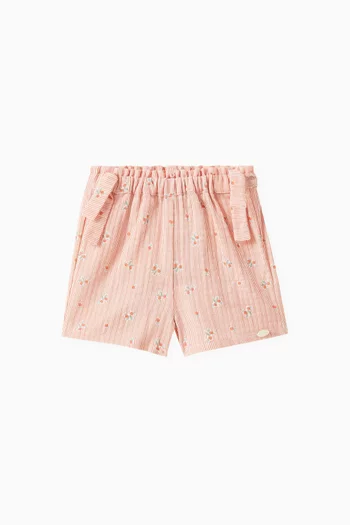 Poppy Stripes shorts in Cotton