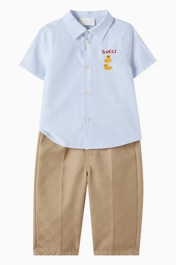 Embroidered Shirt in Cotton