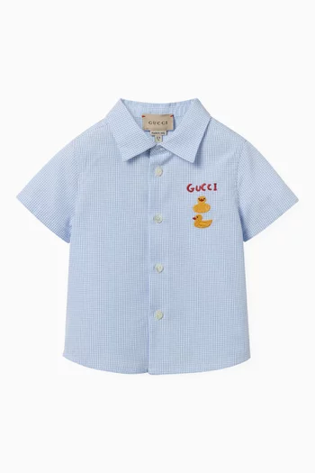 Embroidered Shirt in Cotton