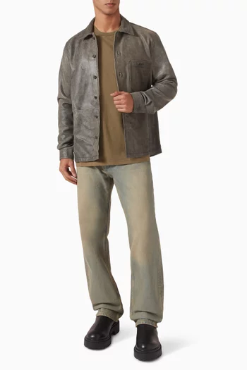 Saruffo X C Overshirt in Leather