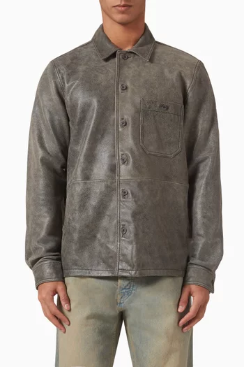 Saruffo X C Overshirt in Leather