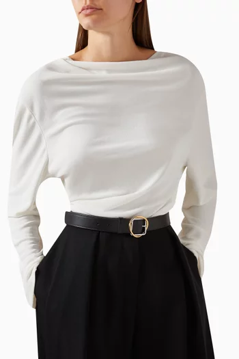 La Ceinture Salon Belt in Leather