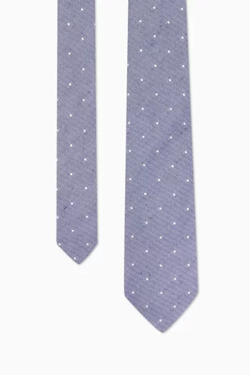 Mini Polka-dot Tie in Silk