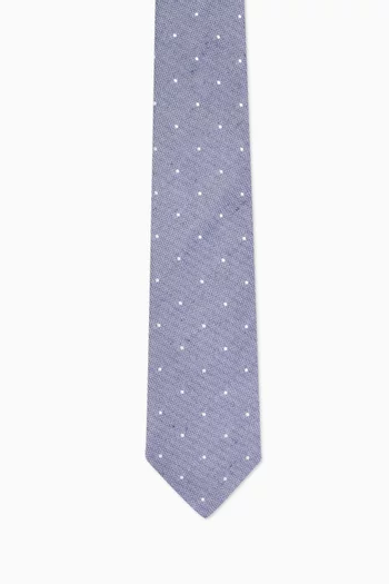 Mini Polka-dot Tie in Silk
