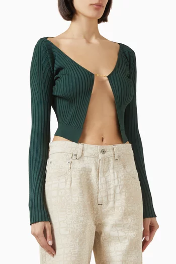 La Maille Pralù Longue Cardigan in Viscose Blend