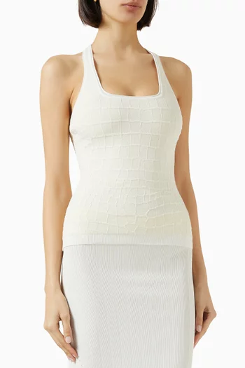 The Scala Tank Top in Stretch Viscose