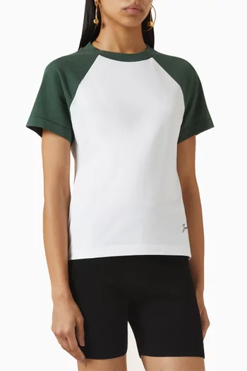 Le Mini Baseball T-shirt in Cotton Blend