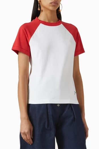 Le Mini Baseball T-shirt in Cotton Blend