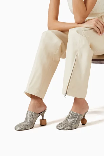 Les Bisou Mules in Goatskin Leather