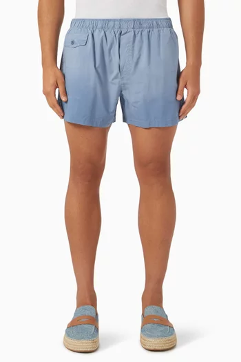 Logo-print Shorts in Cotton-poplin