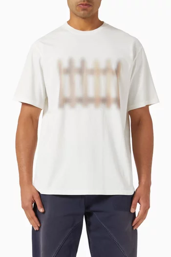 Fence Printed T-shirt in Cotton
