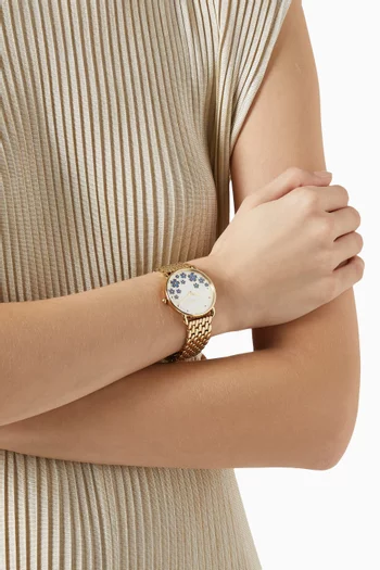 Elliot Quartz Watch in Stainless Steel, 36mm