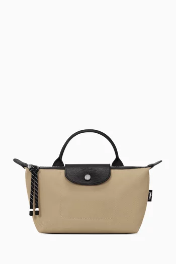Le Pliage Energy Top Handle Pouch in Recycled Canvas