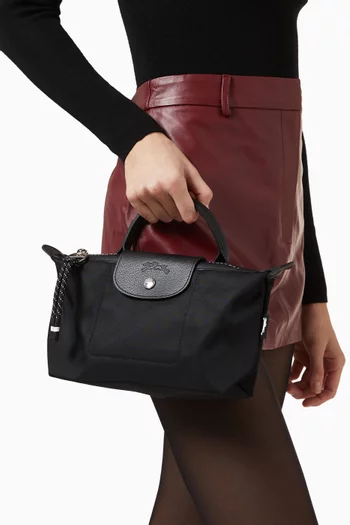 Le Pliage Energy Top Handle Pouch in Recycled Canvas