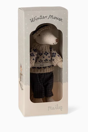 Winter Mouse with Ski Set, Dad