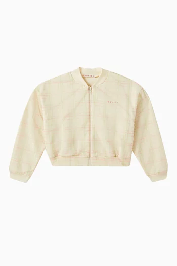 Logo Jacket in Cotton-blend