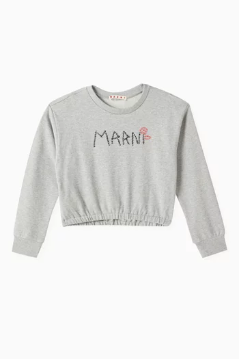 Logo Sweatshirt in Cotton