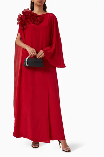 Raina Kaftan in Silk Crepe
