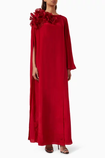 Raina Kaftan in Silk Crepe