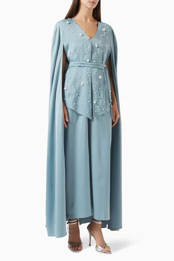 جمبسوت بكاب بتطريزات كريب