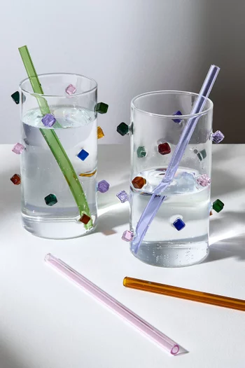 Transparent Straw, Set of 4