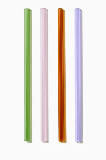 Transparent Straw, Set of 4