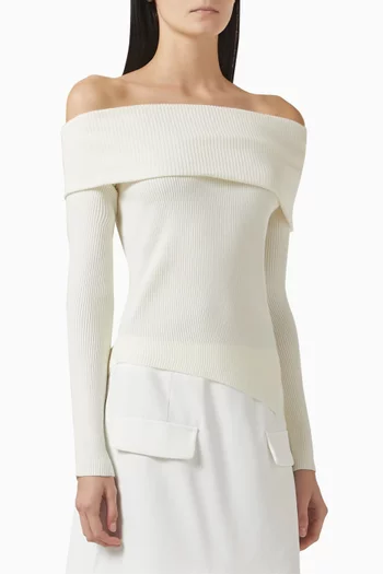 Arlet Knit Off-shoulder Top