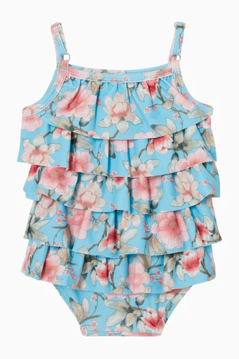 Floral Print One-piece Swimsuit