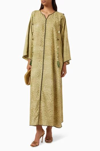 Tassel Kaftan in Jacquard