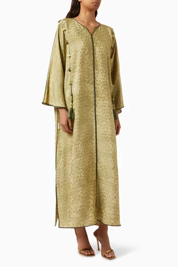 Tassel Kaftan in Jacquard