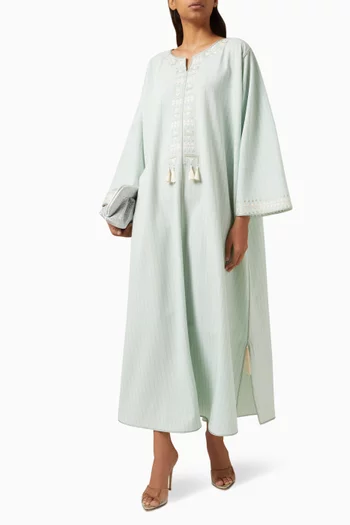 Embroidered Pattern Kaftan