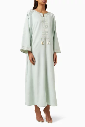 Embroidered Pattern Kaftan