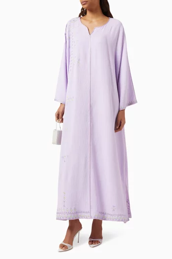 Embroidered Pattern Kaftan