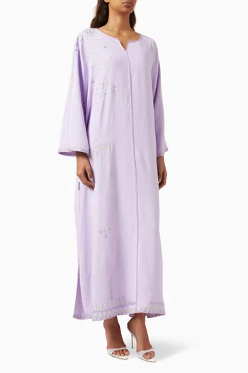 Embroidered Pattern Kaftan