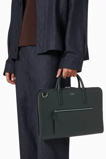 Ultra Slim Briefcase in Ludlow Leather