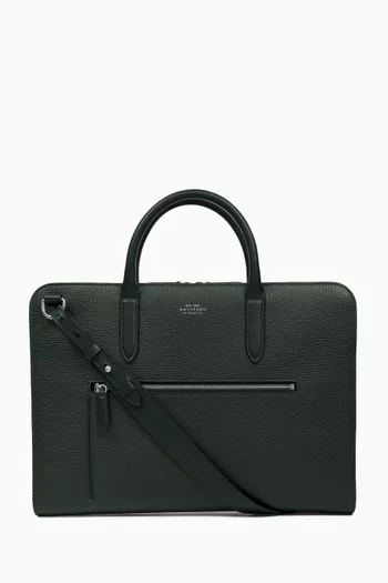 Ultra Slim Briefcase in Ludlow Leather